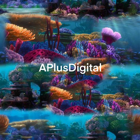 Finding Nemo Coral Reef Coordinate Digital Seamless Pattern Etsy