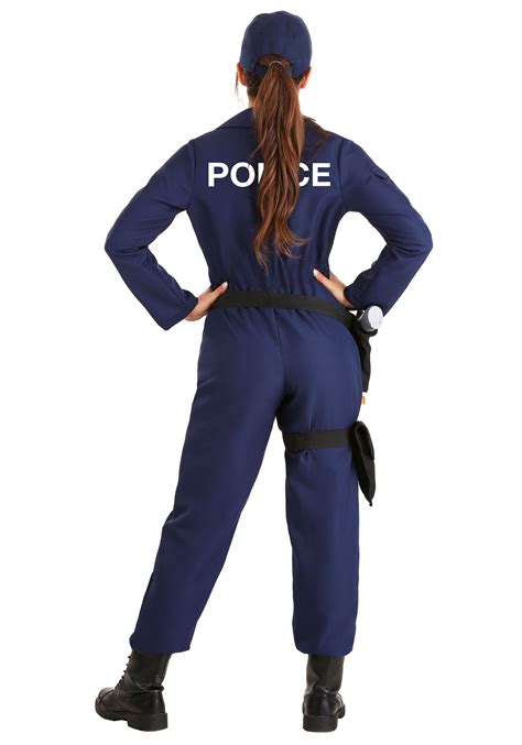 Plus Size Tactical Cop Jumpsuit Womens Costume