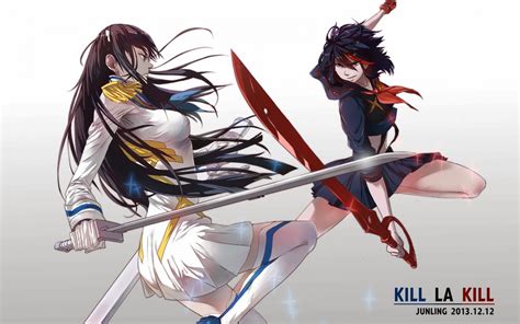 Fondos De Pantalla Ilustraci N Anime Matar A La Presa Matoi Ryuuko Kiryuin Satsuki