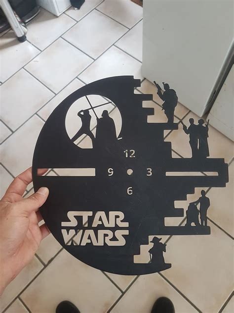Star Wars Clock By Reanimatednerd Printed Clocks 3d Printing Art