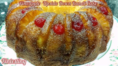 Pour the cake batter over the prepared bundt pan. Pintesting Pineapple Upside Down Bundt Cake - Pintesting