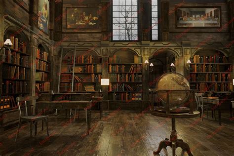 Creepy Library Bundle Backgrounds For Photography Compositions Digital