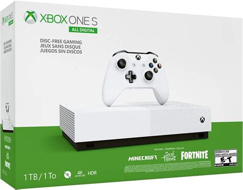 Xbox One S 1tb All Digital Edition Console Disc Free Gaming Amazon