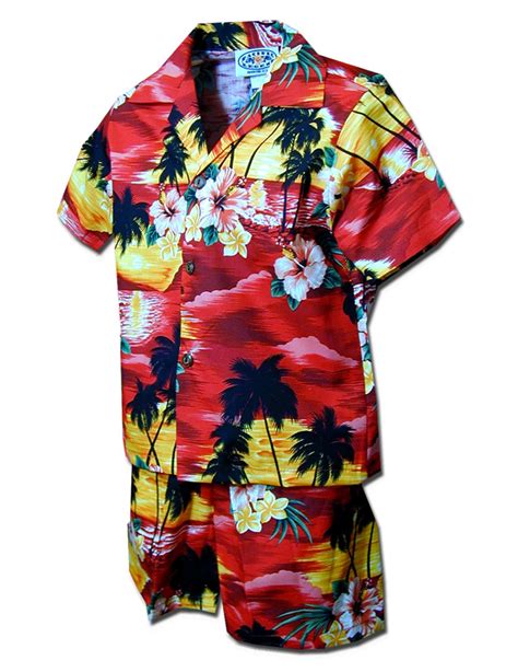 Toddler Clothes Set Sunset Hawaiian Islands: Shaka Time Hawaii Clothing Store