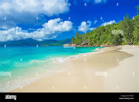 Anse Soleil Paradise Beach On Tropical Island Mahé Stock Photo Alamy