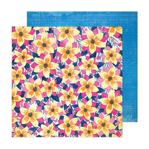 Vicki Boutin Sweet Rush Double Sided Cardstock 12x12 Floral Notes