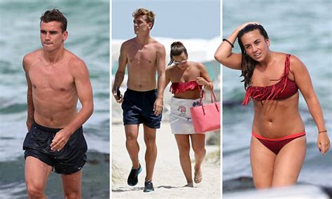 She prefers to let her french international soccer star take all the media attention and has shield. Antoine Griezmann relaxes on holiday with girlfriend Erika ...