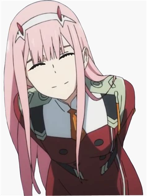 Zero Two Smiling Sticker For Sale By Rivainii Redbubble