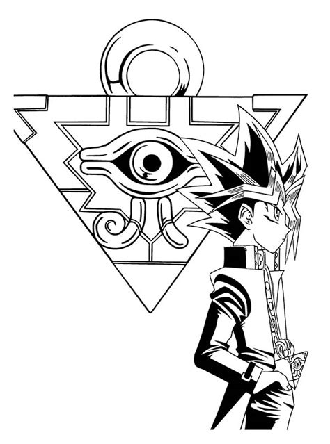 Yusei Fudo From Yugioh 5ds Coloring Page Free