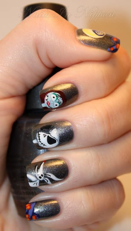 Nails In Nippon Halloween The Nightmare Before Christmas Tutorial