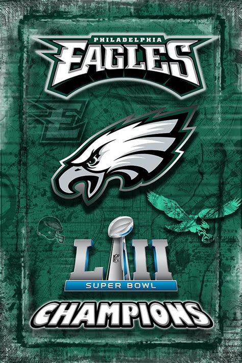 Philadelphia Eagles Super Bowl Championship 2018 Poster Philadelphia