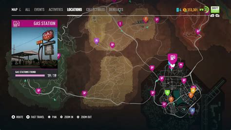 Need For Speed Payback All Gas Stations Location Youtube