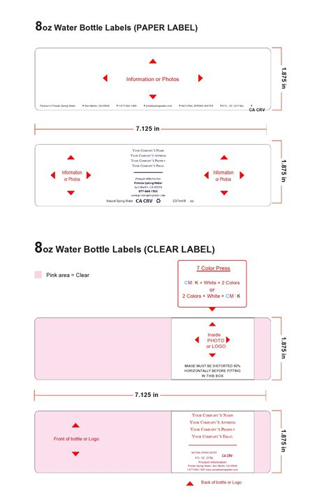 40 Editable Water Bottle Label Templates 100 Free