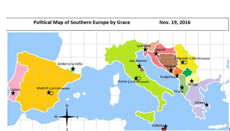 Political Map Of Southern Europe United States Map