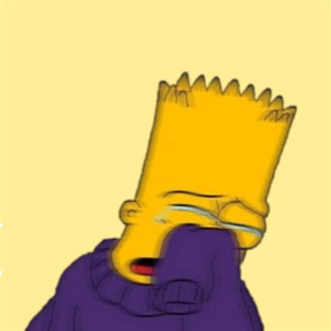 Bart Simpson Crying Pfp Bart Simpson Sadness Crying Png Clipart