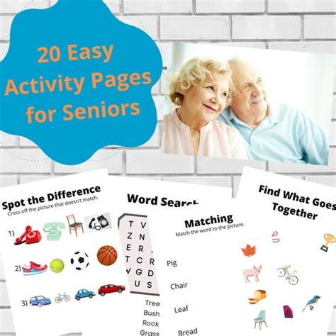 Printable Activity Pages For Seniors Ph