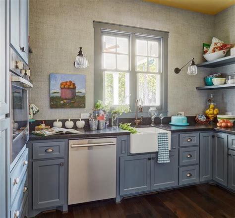 Kitchen cabinetry was made by nantucket furniture maker carter mitchell. Blue cottage kitchen pantry | Cottage kitchen, Home ...