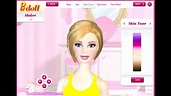 0145 Barbie Games Dress Up Games Barbie B Doll Maker Game - YouTube