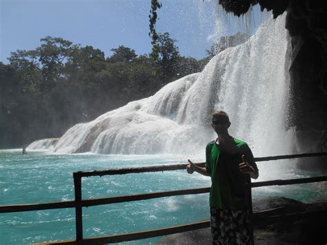 Visiting Agua Azul Waterfalls Near Palenque Mexico