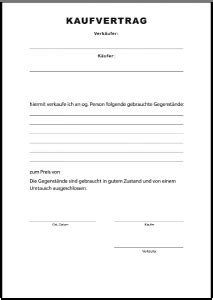 Vorlage kaufvertrag auto privat kaufvertrag. Kaufvertrag Auto für Privatpersonen download