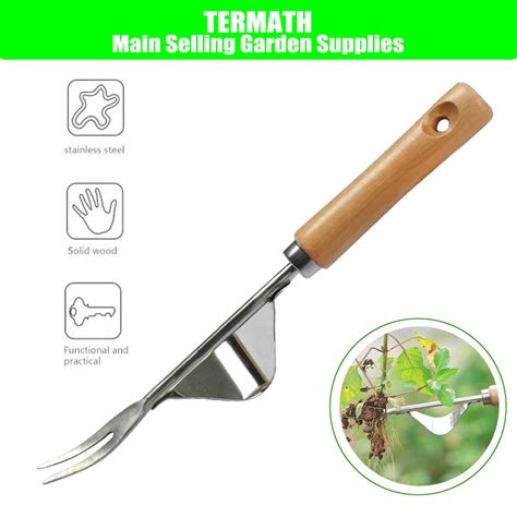 Manual Weeder Stainless Steel Ergonomic Weed Remover Weeder With