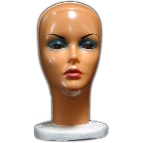 Mn 316 Female Styrofoam Mannequin Head With Removable Mask