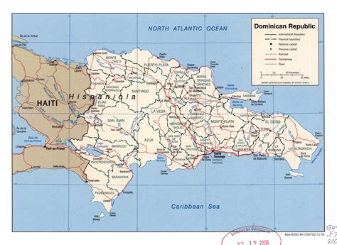 Large Detailed Political And Administrative Map Of Dominican Republic