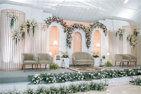 Wedding Decoration Indoor Modern Style Bale Kinasih Sukabumi Indoor