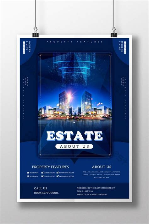 Simple Real Estate Poster Psd Free Download Pikbest