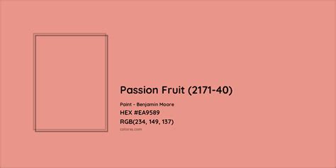 Benjamin Moore Passion Fruit 2171 40 Paint Color Codes Similar