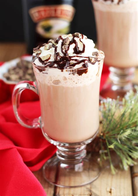 Baileys Peppermint Hot Chocolate 3 Yummy Tummies