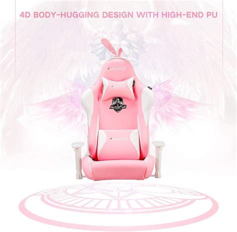 Pink Gaming Chair With Rabbit Ears Temuland Crypto Products