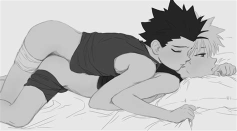 Brit Gon Freecss Killua Zoldyck Hunter X Hunter 2boys Anal Bed