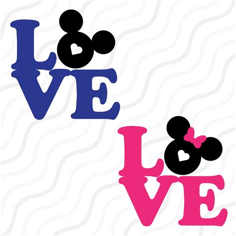 154 Mickey Mouse Love Svg Svg Png Eps Dxf File