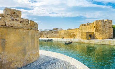 The Port With Two Citadels Bizerte Tunisia Stock Photo Image Of