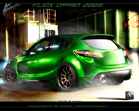 Mazda 3 Green By Fliox By Fliox On Deviantart