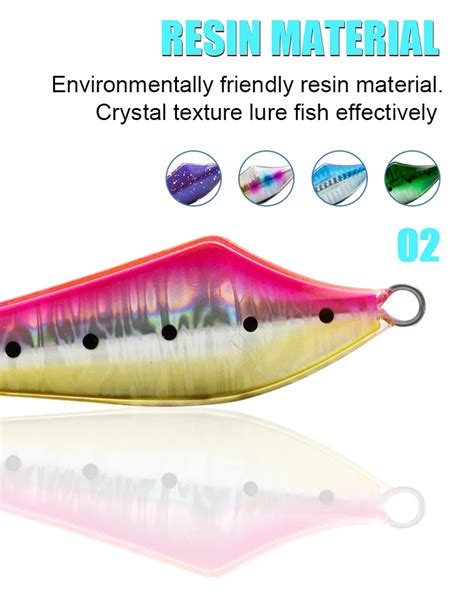 Epoxy Jigs Hard Body 60g 102mm Oem Artificial Epixy Resin Lure Sinking