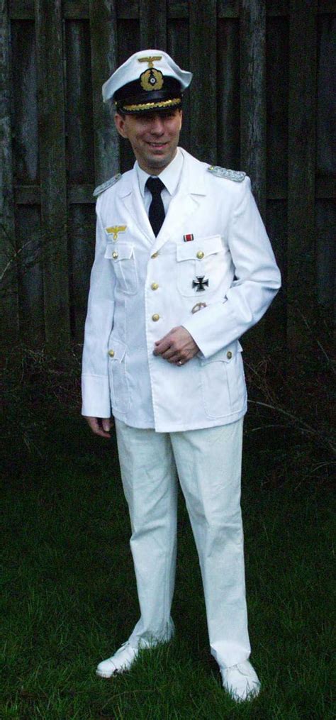 Wwii German Navy Kriegsmarine Uniform White Summer Tunic And Trousers