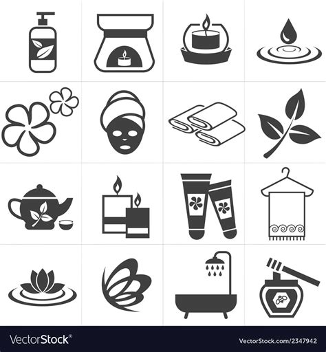 Icon Spa And Massage Royalty Free Vector Image