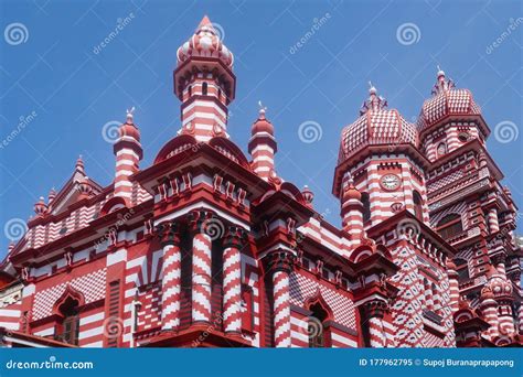 Sri Lanka`s Red Mosque Or Jami Ul Alfar Masjid Is One Of The