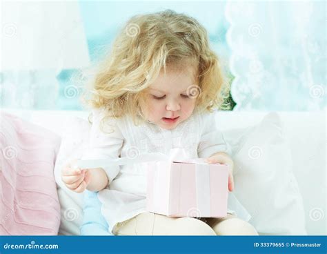 Unwrapping Present Stock Image Image Of Holding Lifestyle 33379665