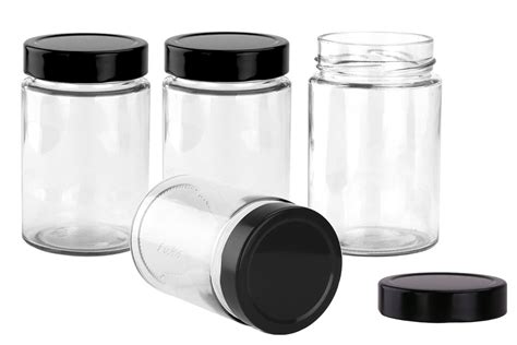 Glass Jars Glass Jars With Lids All Round Glass Jars 380ml