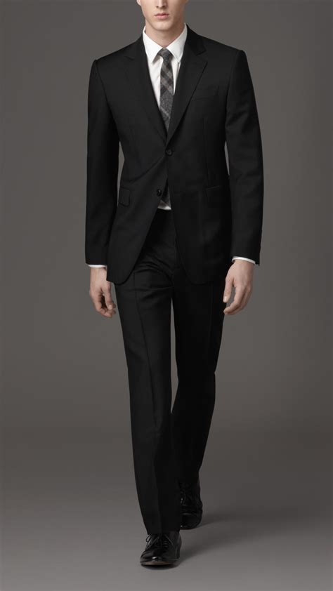 Exude elegance with men's slim fit suits in big and tall sizes. Burberry Classic Fit Wool and Mohair Suit in Black for Men ...