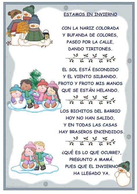 Poemas Infantiles Para Imprimir Y Leer A Los Niños Y Niñas