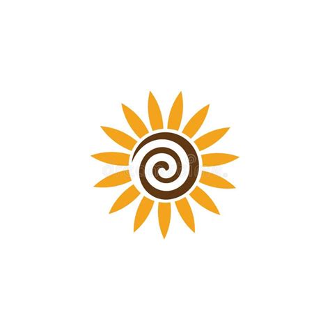 Sunflower Logo Icon Vector Stock Vector Illustration Of Gardening