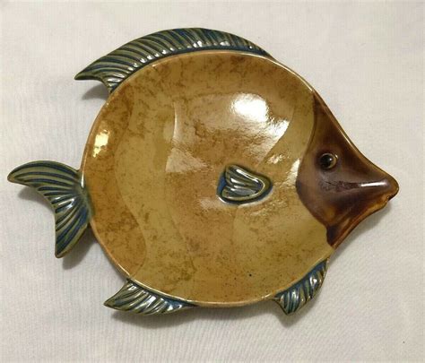 Check spelling or type a new query. Vintage Fish Decorative Ceramic Fish Shaped Dish Plate 11 ...