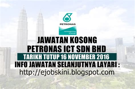 Find out what works well at petronas ict sdn bhd from the people who know best. Jawatan Kosong PETRONAS ICT Sdn Bhd - 16 November 2016