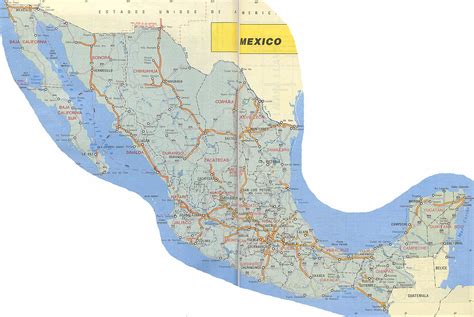 Mapa De Carreteras De Mexico Mapa Owje Com