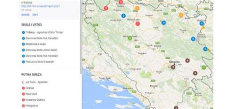 Interaktivna Mapa Projekti Srbije U Srpskoj