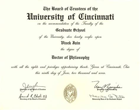 Fake Phd In Masters Degree Certificate Template